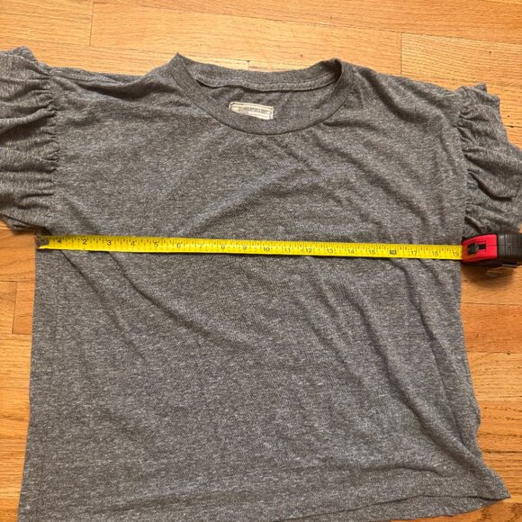 Current/Elliott The Ruffle Roadie Short Sleeve Flirt Tee Shirt Women’s Size 0 - Picture 5 of 5